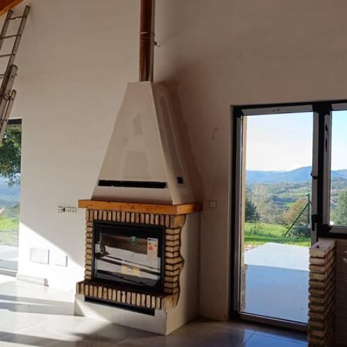 Proyecto de chimenea con insertable en Oviedo